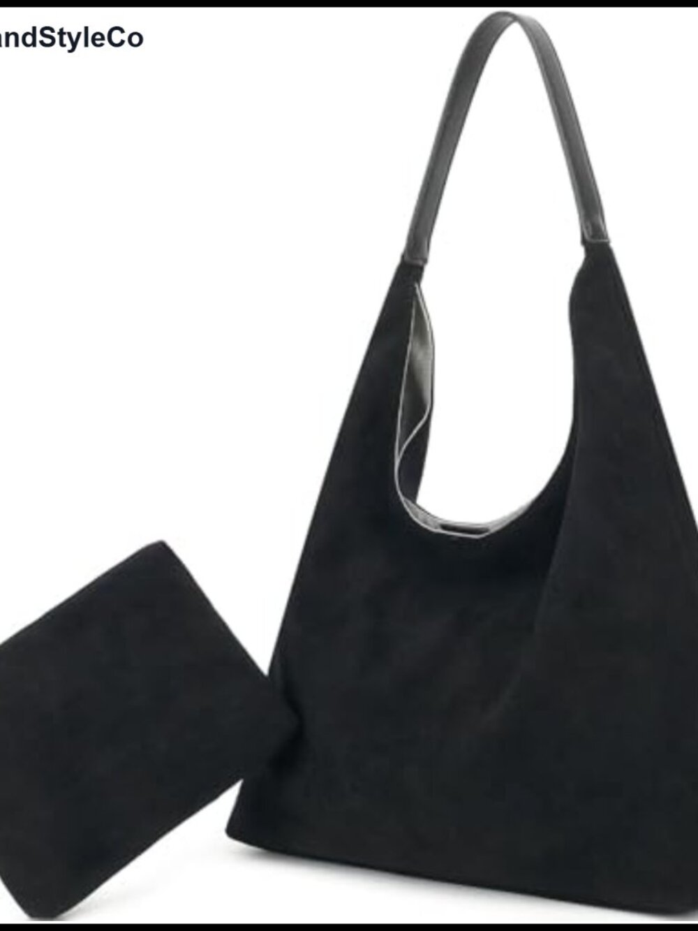 Slouchy Hobo Tote Bag Faux Suede Women Large Capacity Work Handbag